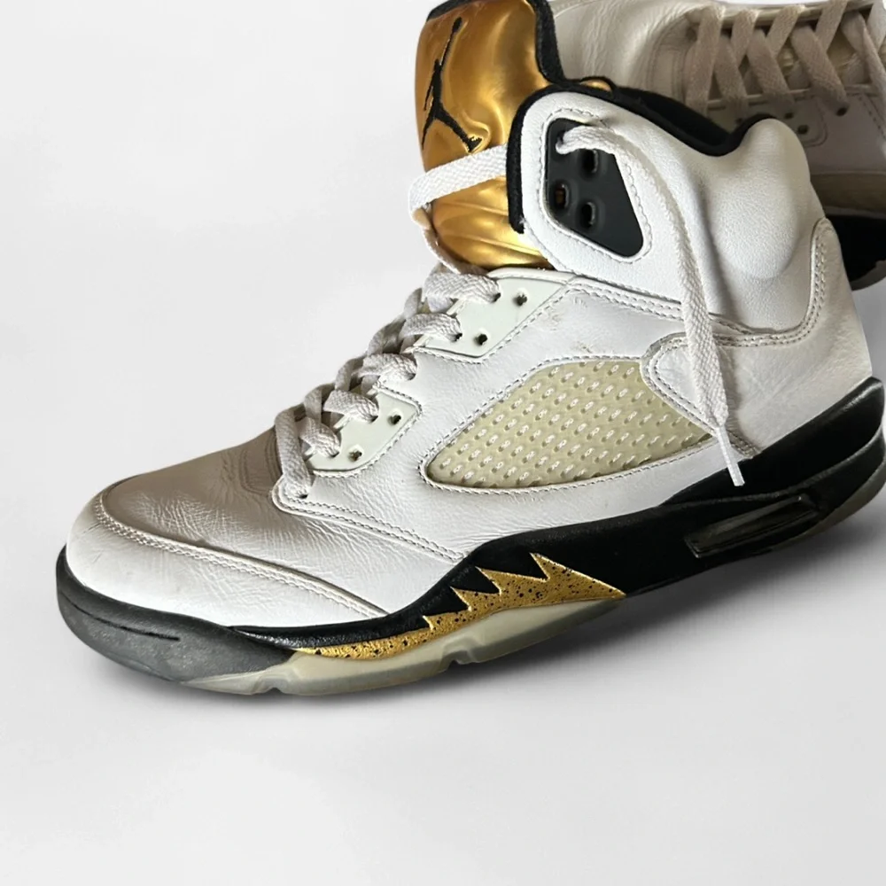 Nike Air Jordan 5 Retro Olympic Gold 2016 Men's Size 8.5